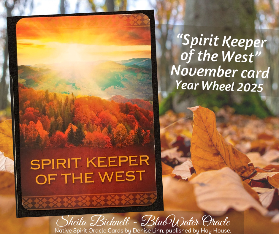 Spirit Keeper of the West November card Year Wheel reading 2025
