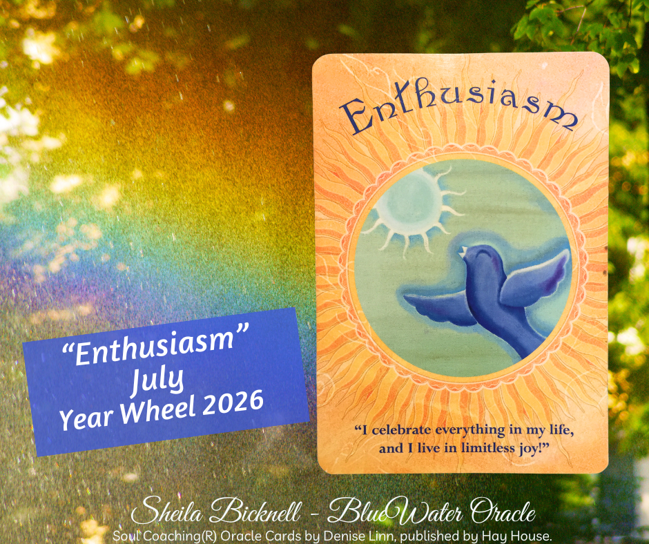 Enthusiasm July card Year Wheel reading 2026