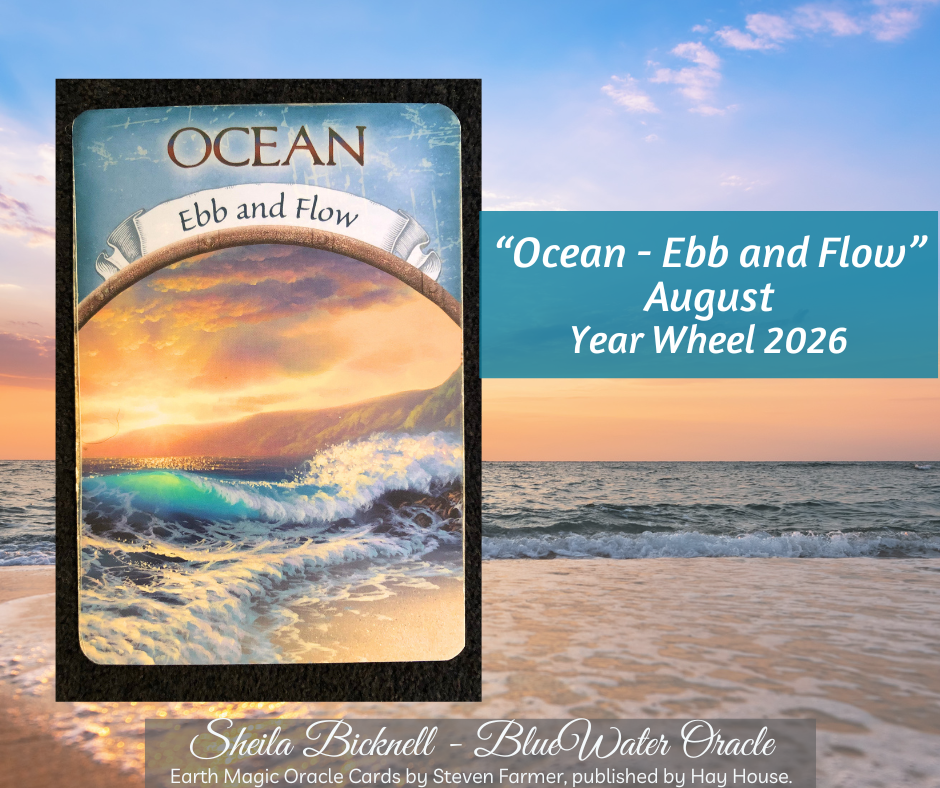 Ocean Ebb Flow August card Year Wheel reading 2026